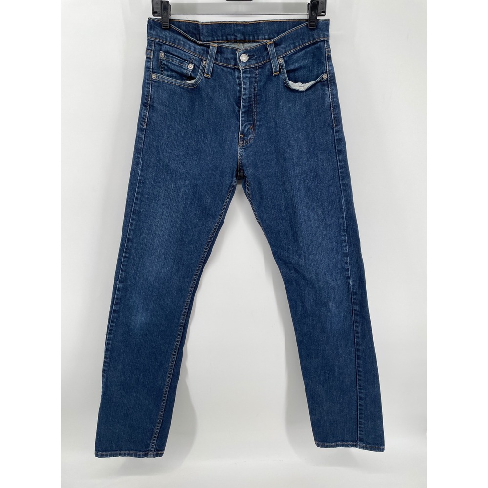 Levi's Jeans 513 Slim Straight Mens 30x32* Blue Dark Wash Denim Casual Classic